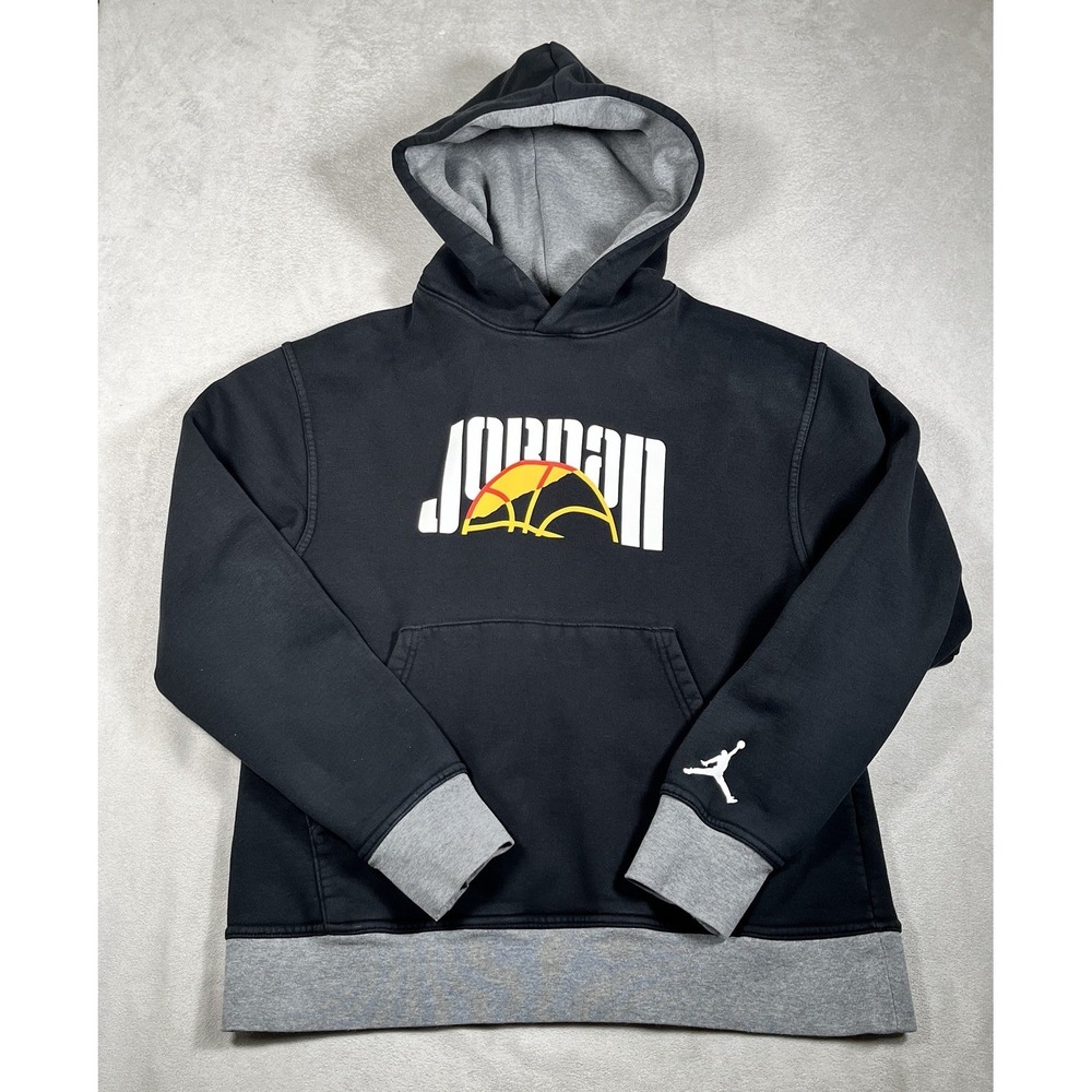 Nike Air Jordan Sport DNA HBR Black Fleece Pullover Hoodie Men's M DC9639-010